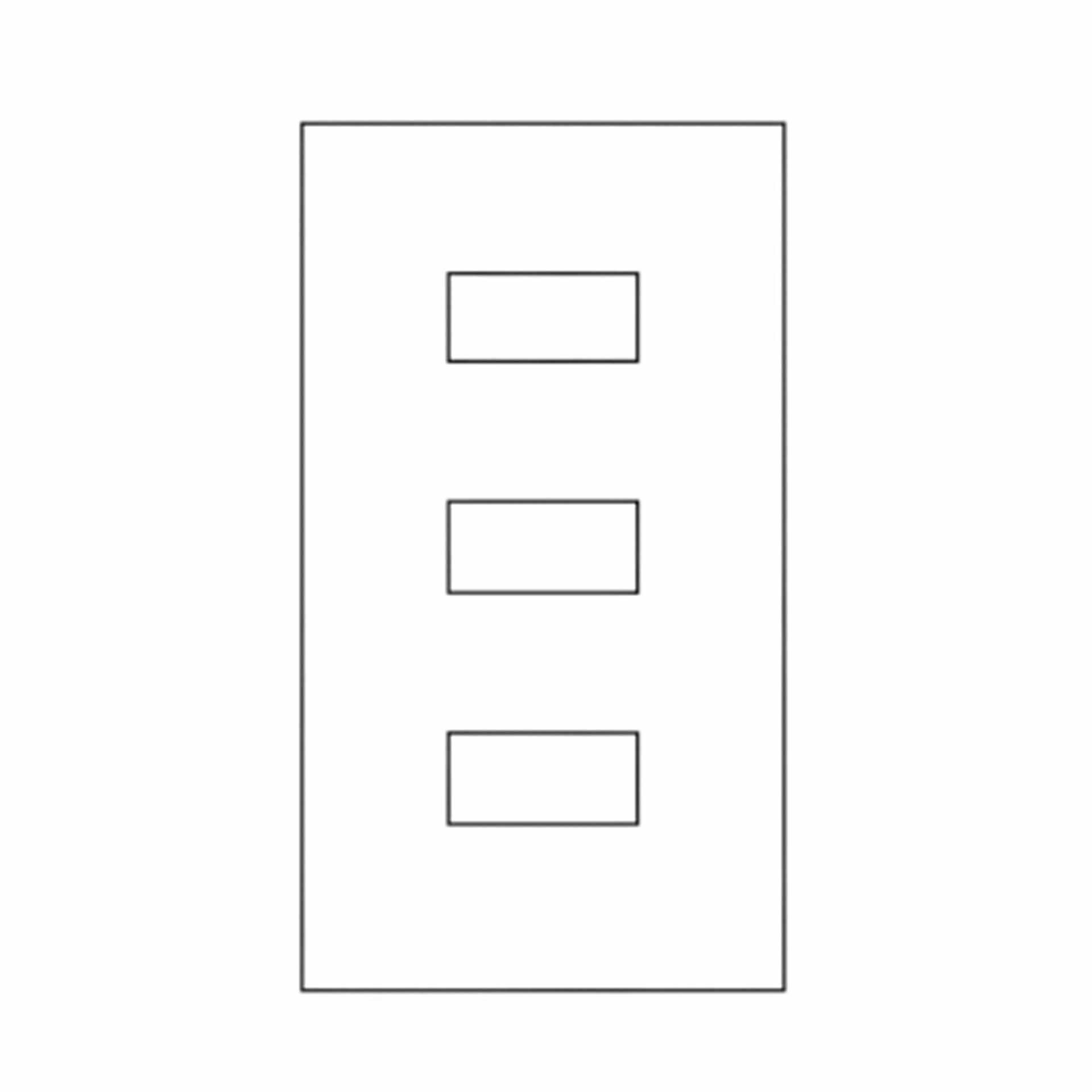 Abdeckplatte Bezüger Hager mit 3 Ausschnitte 250x450x4mm