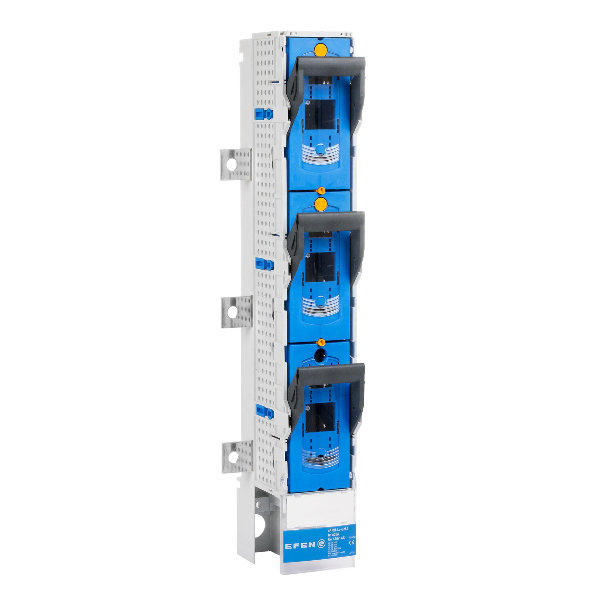 NH fuse-switch disconnectors size 3, 3P, 185mm (1-pole switchable) Connection left
