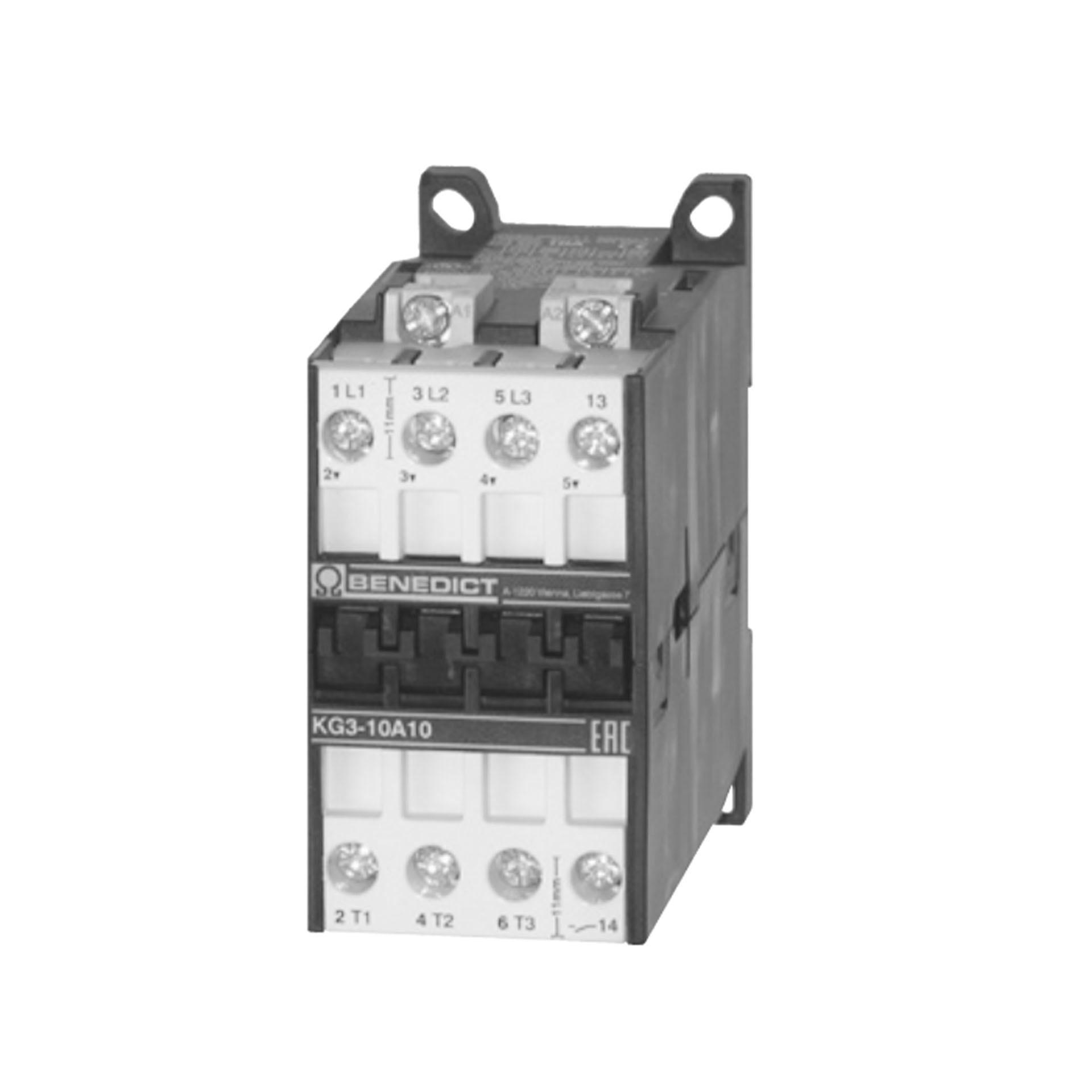 Hilfsschütz elektroniktauglich SPS 4-polig, 1Ö, 4A AC15, KG3-07D31 24V DC