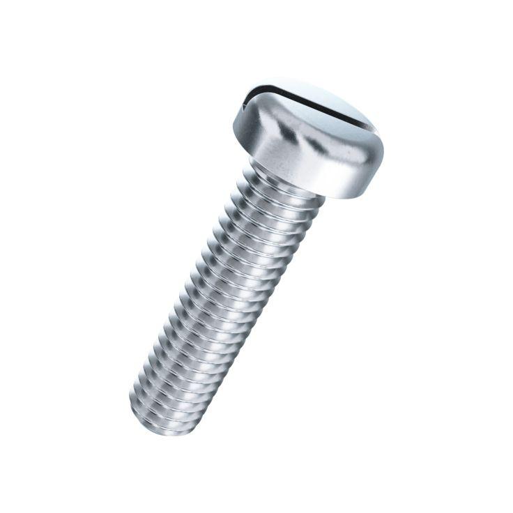 Flat head screw with slot, DIN 85A, M6x12mm Flat head screw with slot, DIN 85A, M6x12mm