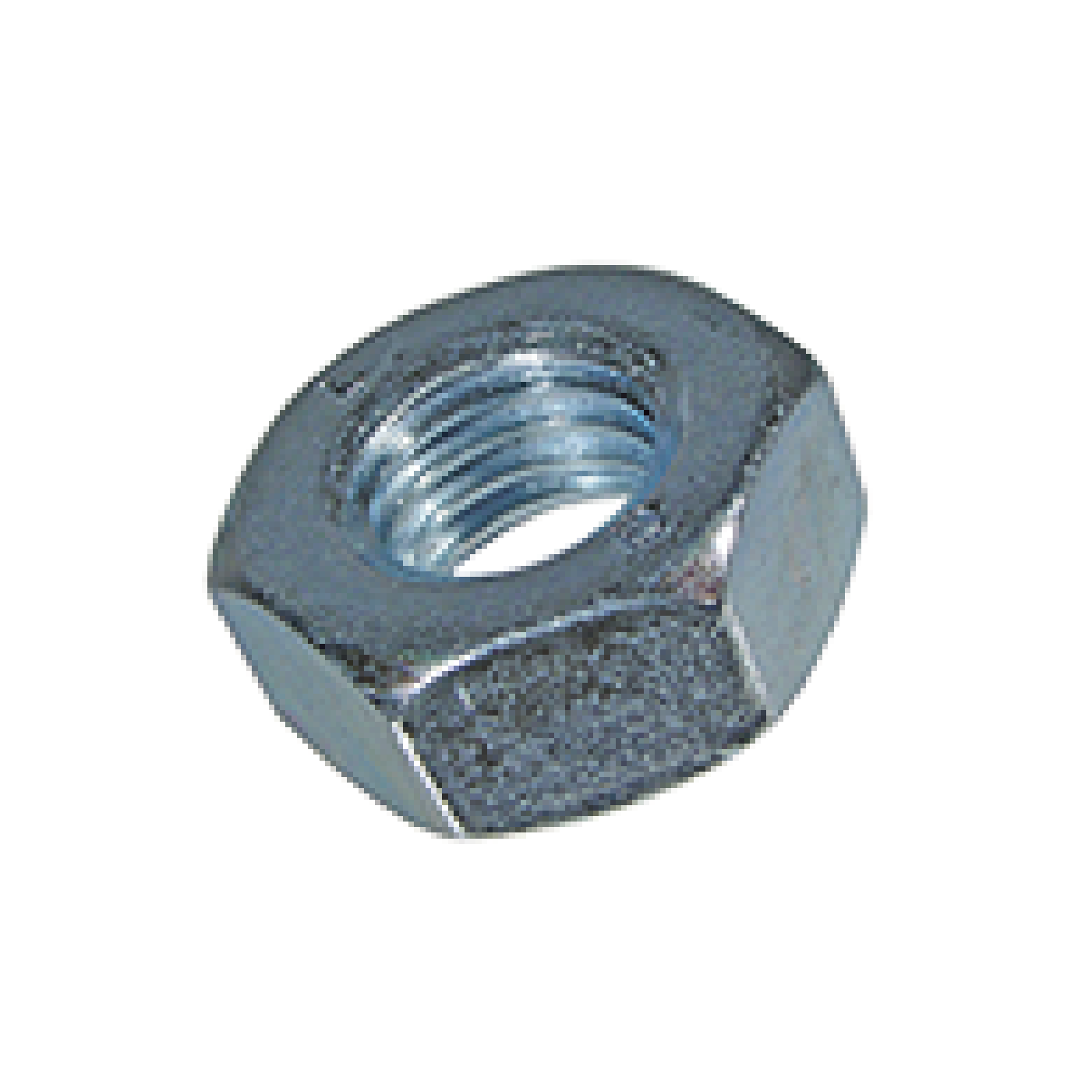 Hexagon nuts ~ 0.8d, M14, steel 08, galvanised-blue