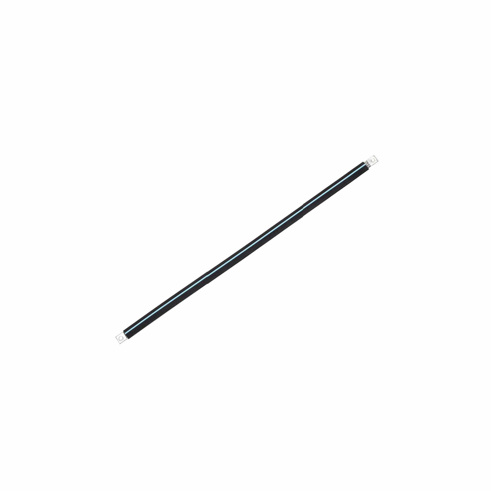 Insulated connection lug made of tinned copper braid L:530mm 50mm2, 250A, 2x M10, halogen-free