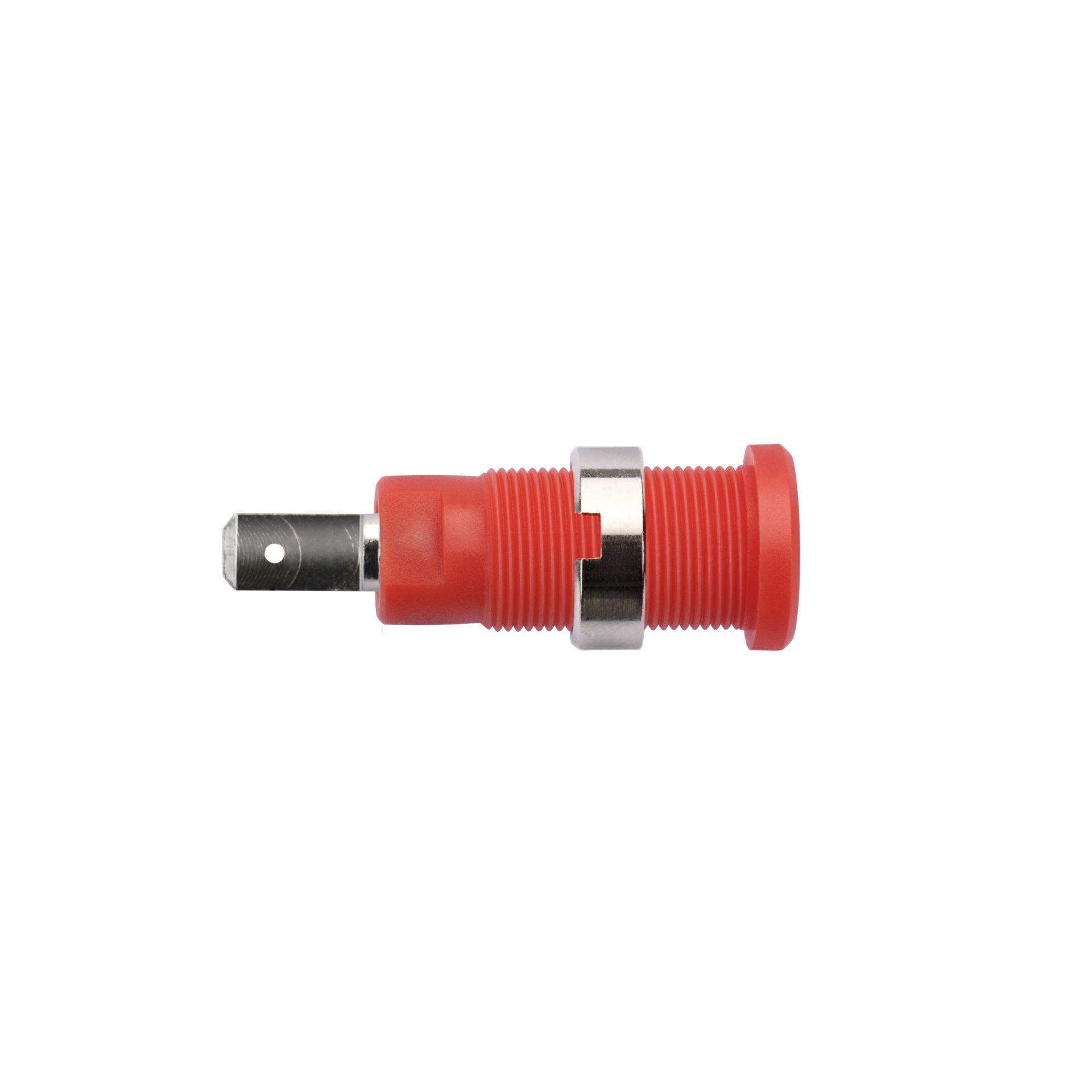 Sicherheits-Einbaubuchse ø 4mm, rot