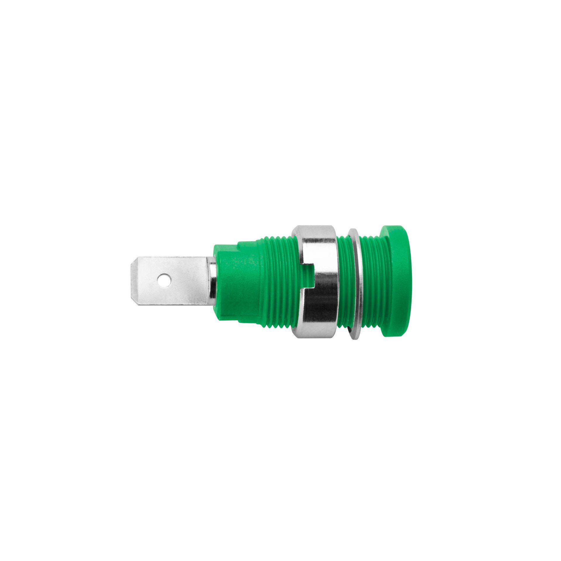 Douille de sécurité encastrée ø 4mm, vert