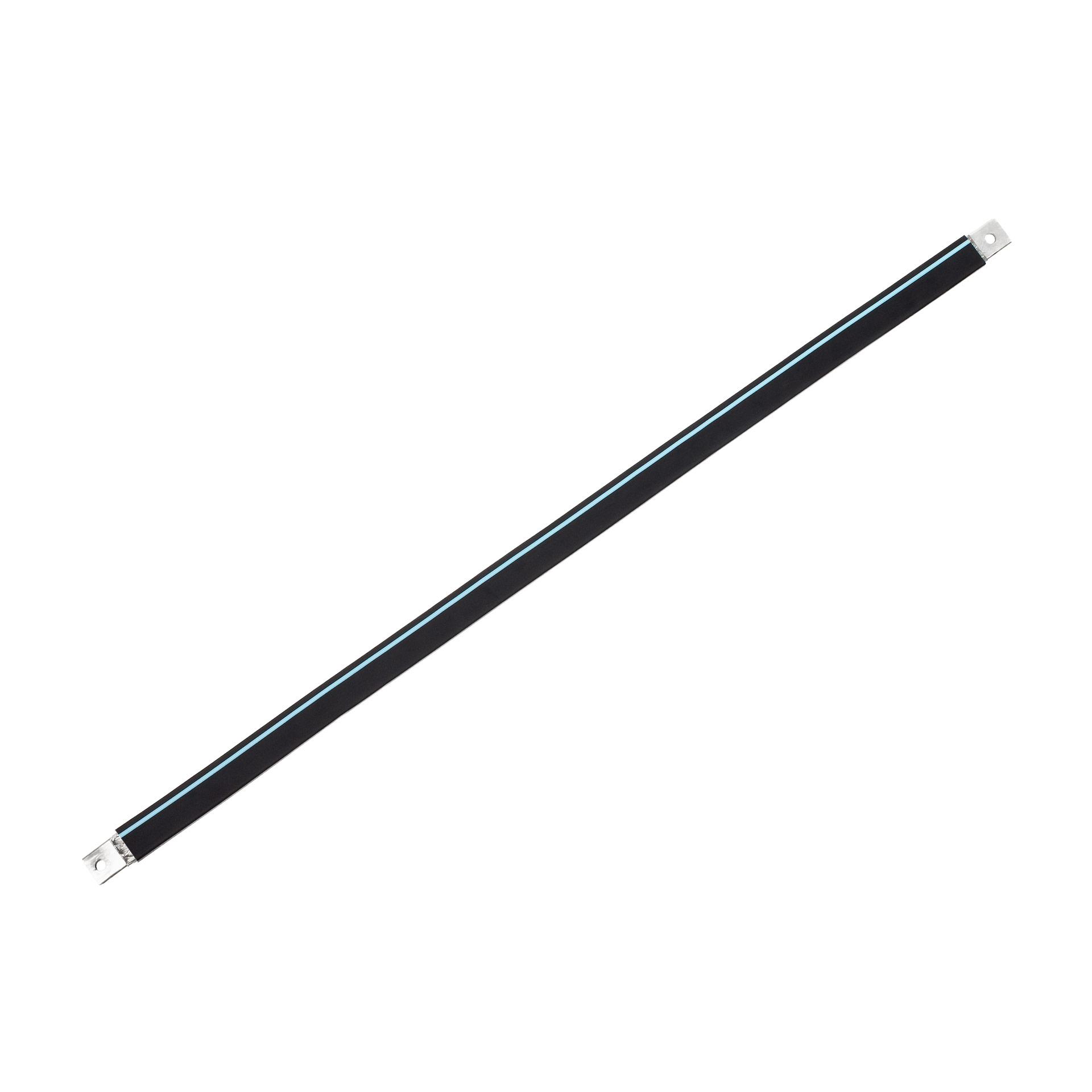 Insulated connection lug made of tinned copper braid "L:930mm" 120mm², 400A, M10 & M10, halogen-free