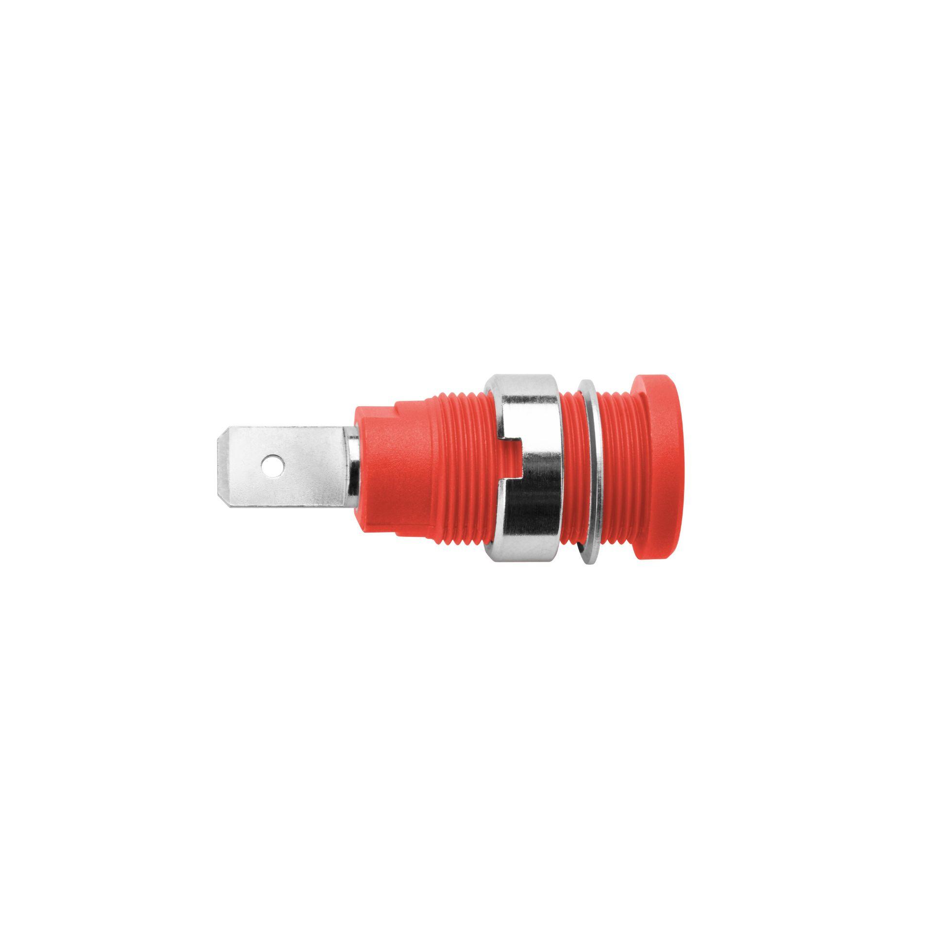Presa di sicurezza integrata ø 4 mm, rossa