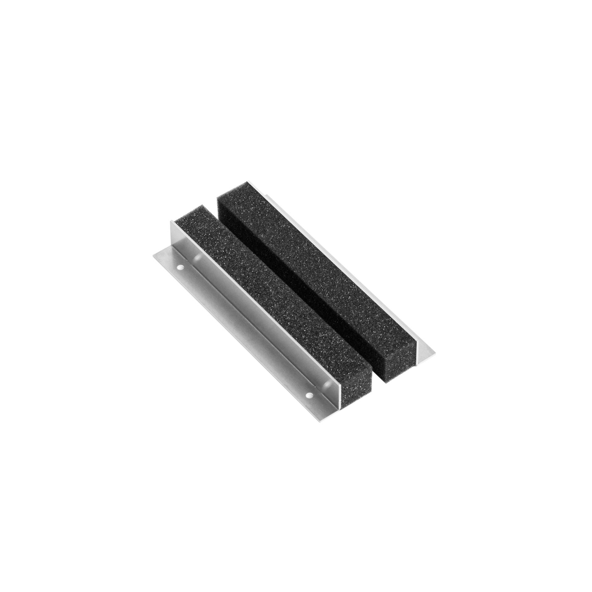 Standard cable entry 230mm wide for wall-mounted enclosure, angle front & rear 20x30x2mm